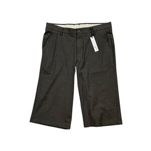 Stantt Short Mens 34 Charcoal Bermuda Super Stretch Flat Front Performance Golf